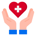 healthcare hands icon