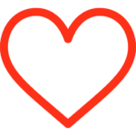 Love heart icon